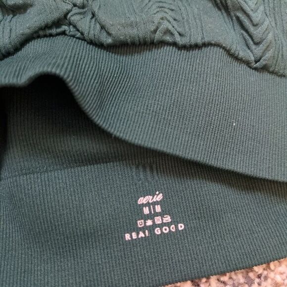 Lot of 2 Aerie Medium Seamless Cable Knit Padded Bralette *Missing 1 Pad* - Picture 6 of 7